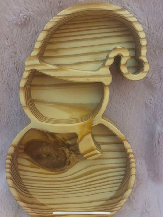 Snowman Tray in Pine