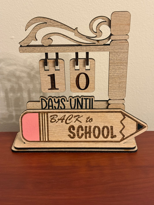 Back to School Countdown Insert